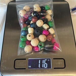 Assorted large Wooden Beads hand crafters jewelry supplies